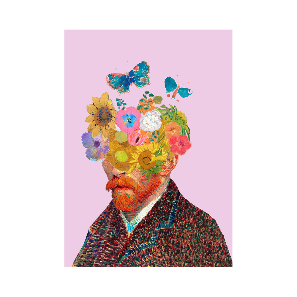 Van Gogh Floral Portrait