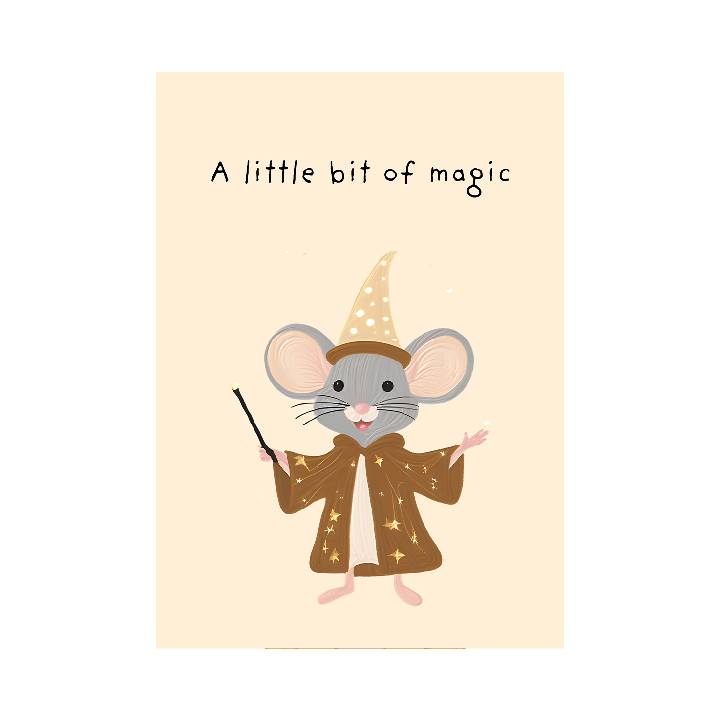 Magical Little Mouse — Premium Framed Wall Art by Art Edges