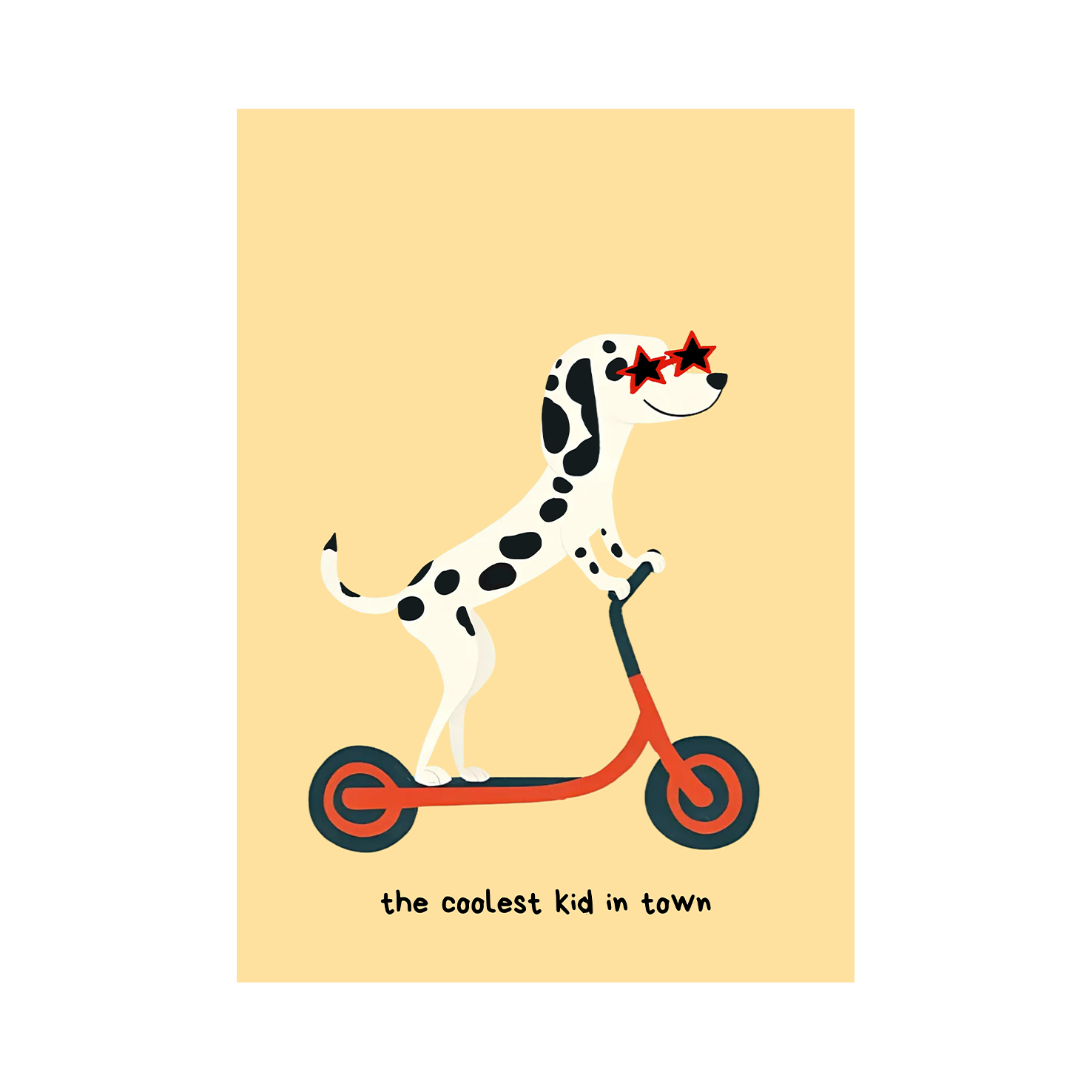Dog Scooter — Premium Framed Wall Art by Art Edges