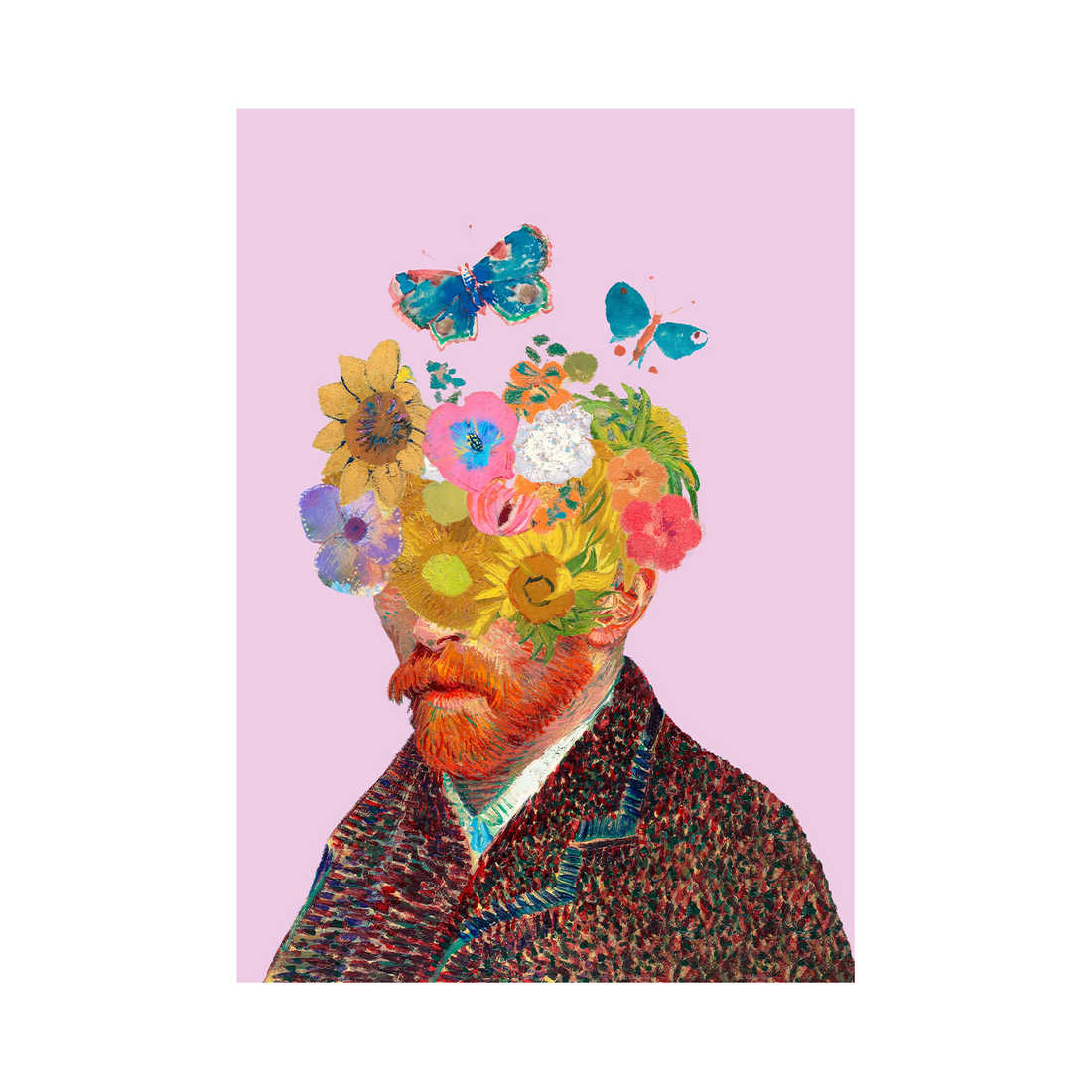 Van Gogh Floral Portrait — Premium Framed Wall Art by Art Edges