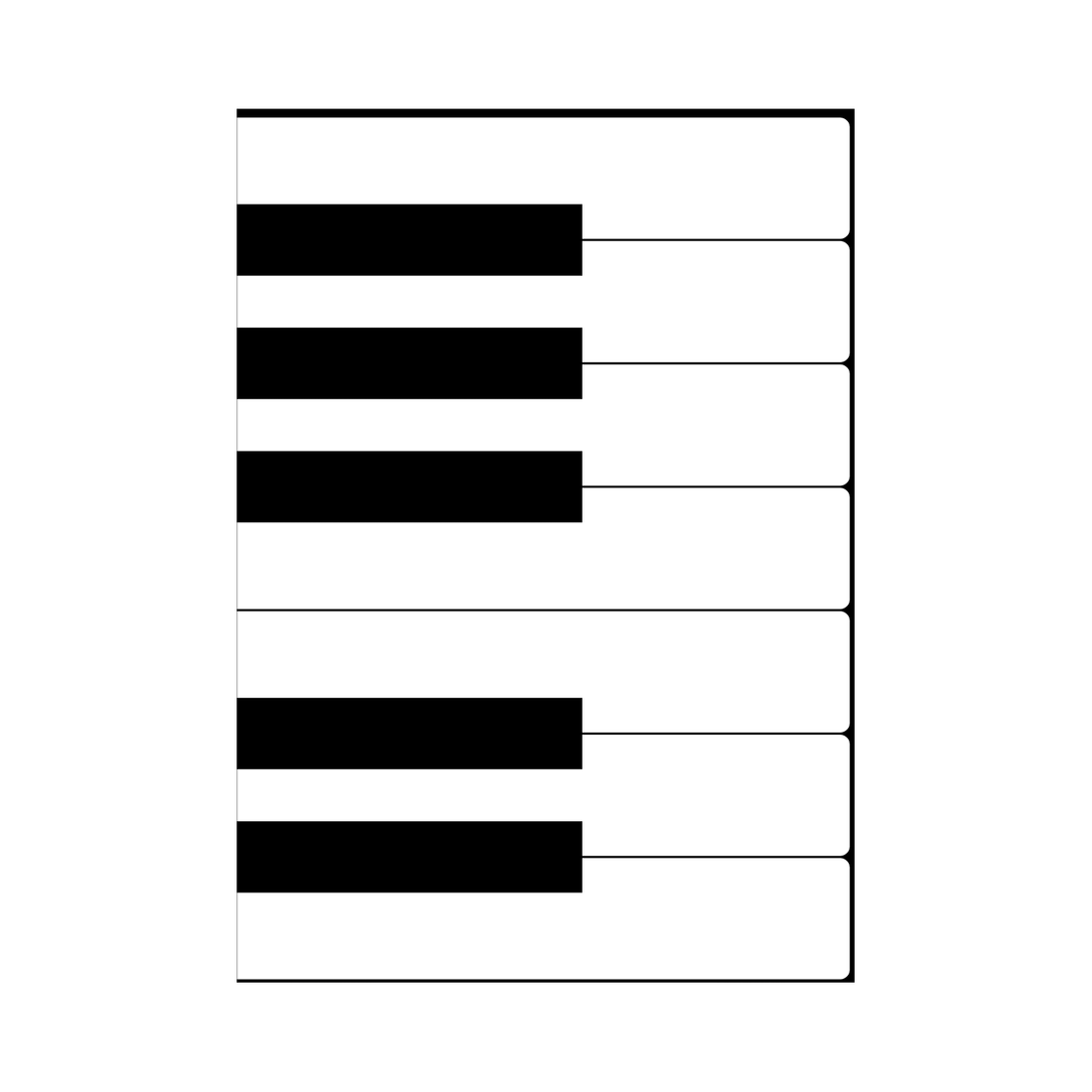 The Piano Rhythm — Premium Framed Wall Art by Art Edges