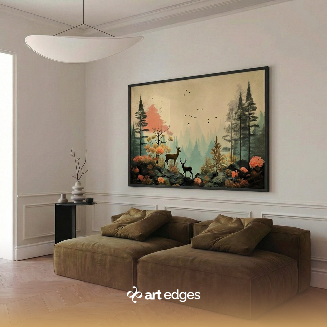 Mystical Nature Oil Painting Style — Premium Framed Wall Art by Art Edges