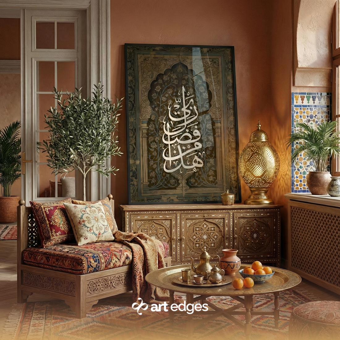 Hatha Min Fadli Rabbi — Premium Framed Wall Art by Art Edges