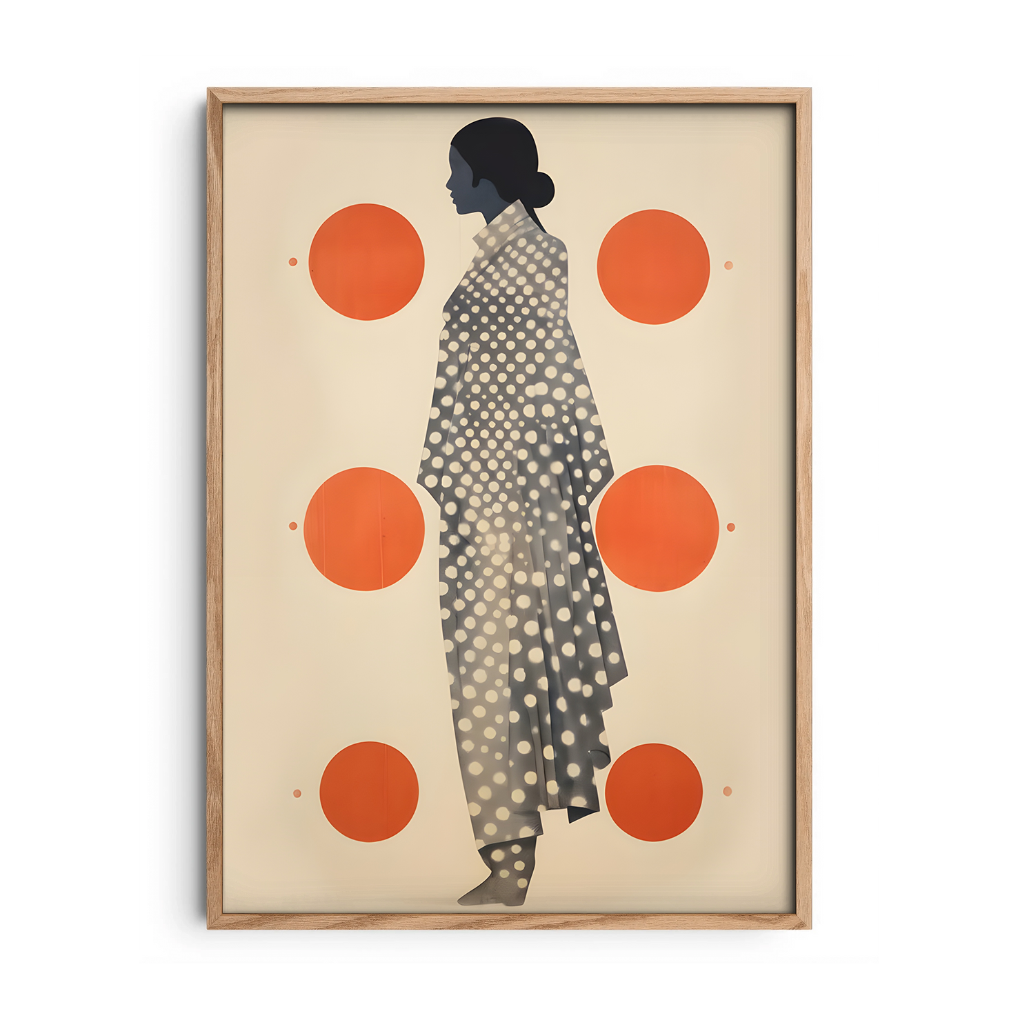 Japanese Inspired Silhouette — Premium Framed Wall Art by Art Edges