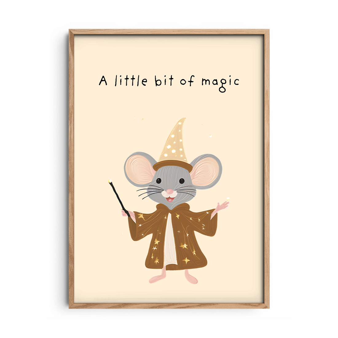 Magical Little Mouse — Premium Framed Wall Art by Art Edges