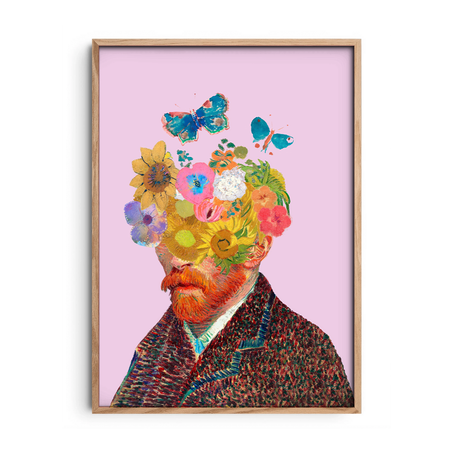 Van Gogh Floral Portrait — Premium Framed Wall Art by Art Edges