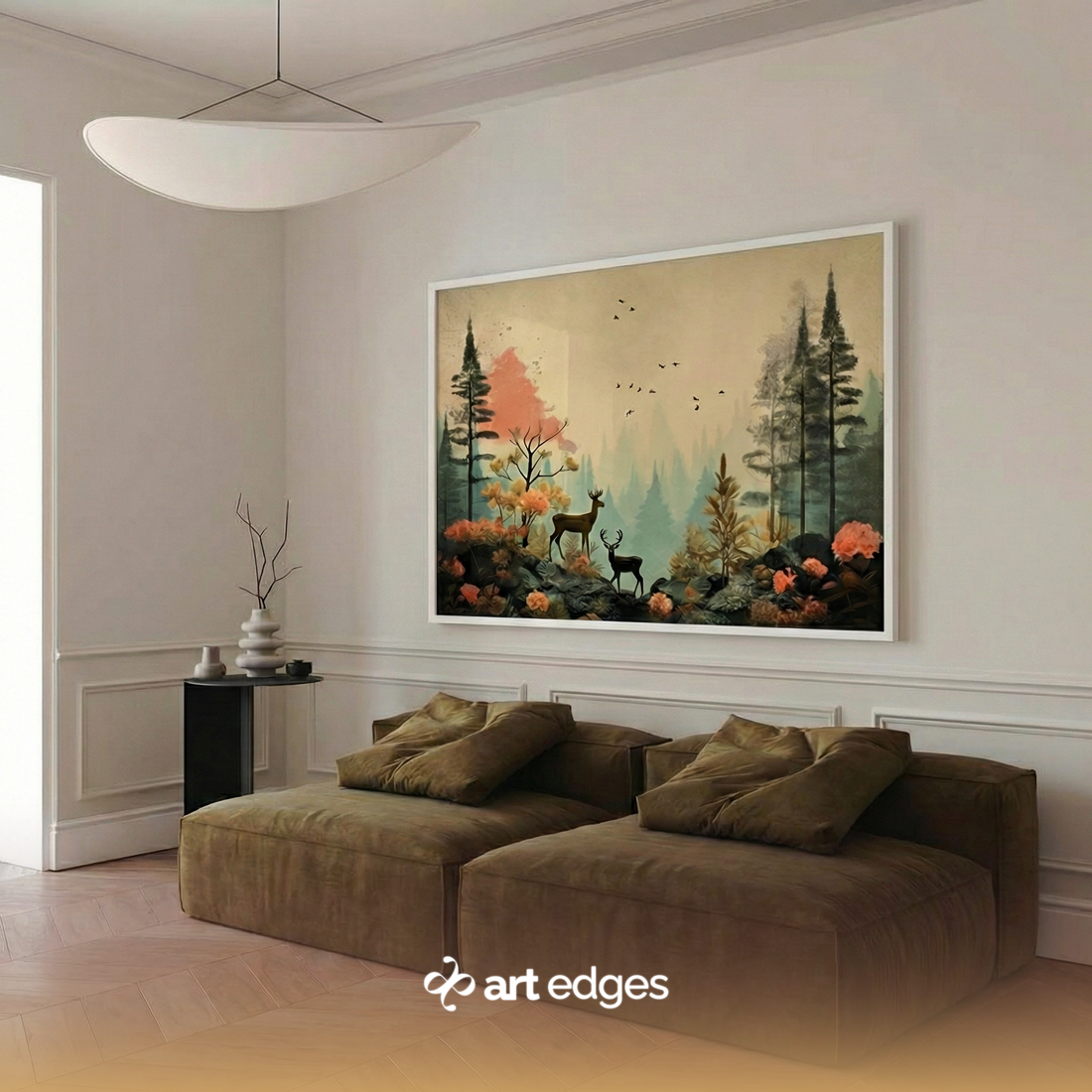 Mystical Nature Oil Painting Style — Premium Framed Wall Art by Art Edges