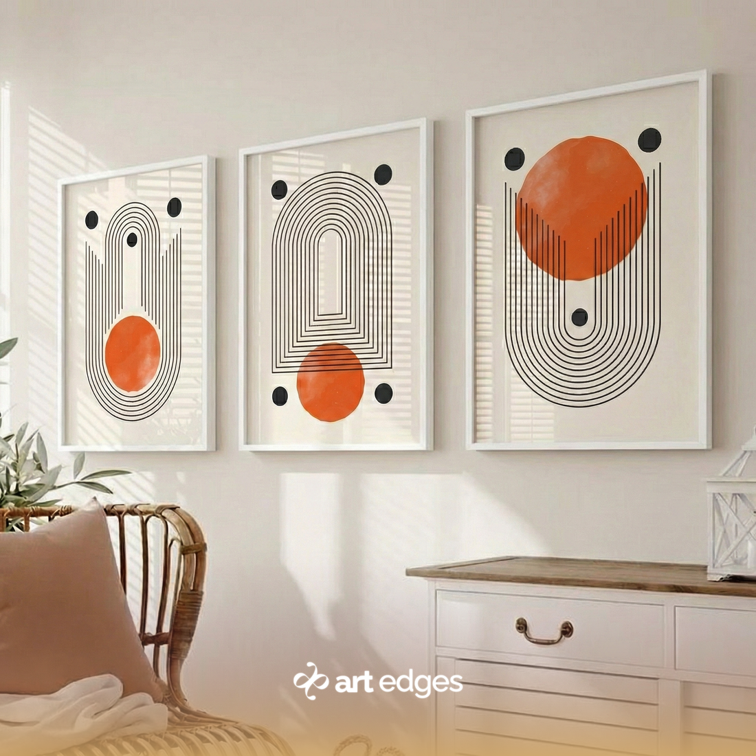 Century Modern Boho Wall Art — Premium Framed Wall Art by Art Edges