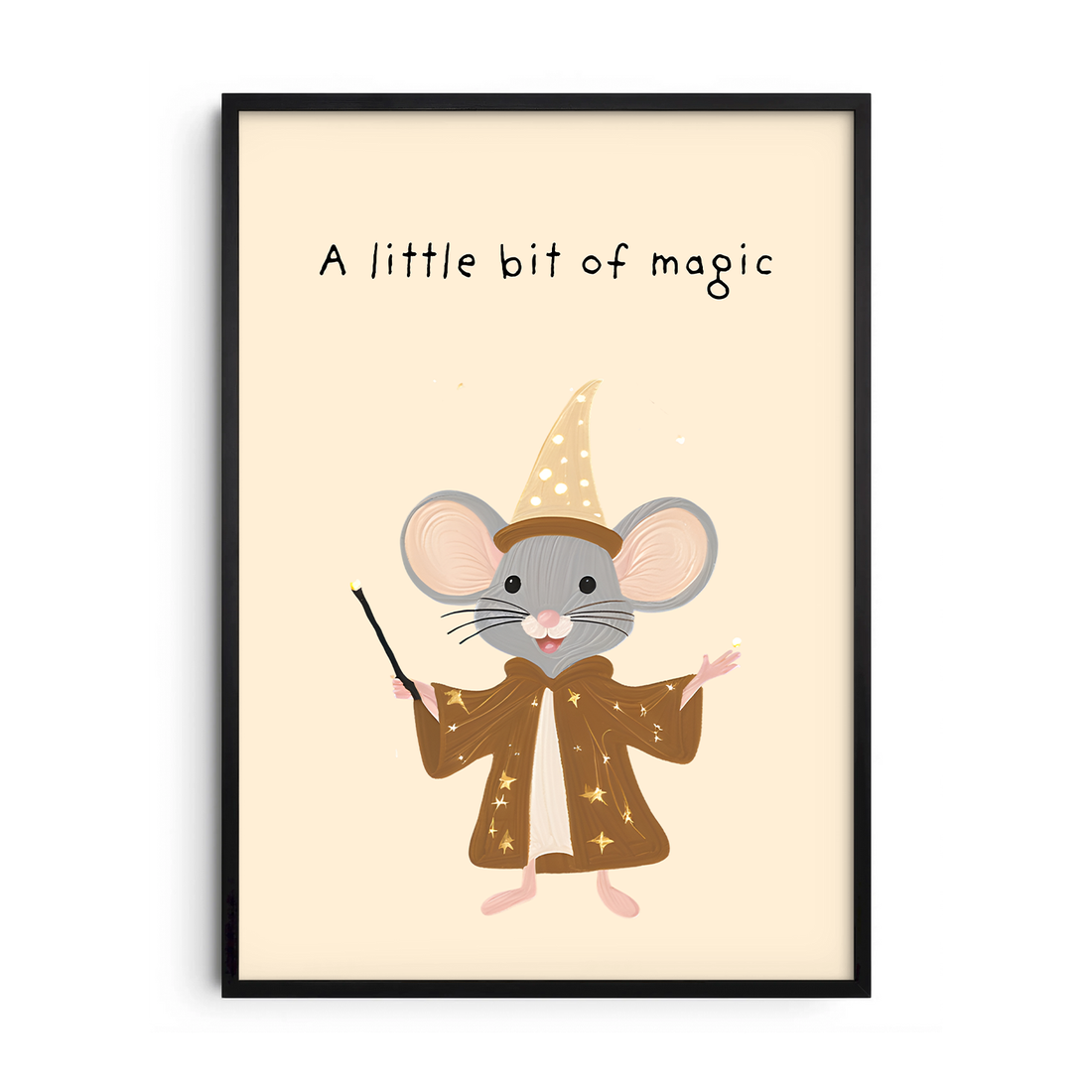 Magical Little Mouse — Premium Framed Wall Art by Art Edges