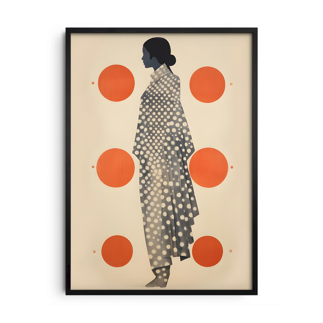 Japanese Inspired Silhouette — Premium Framed Wall Art by Art Edges