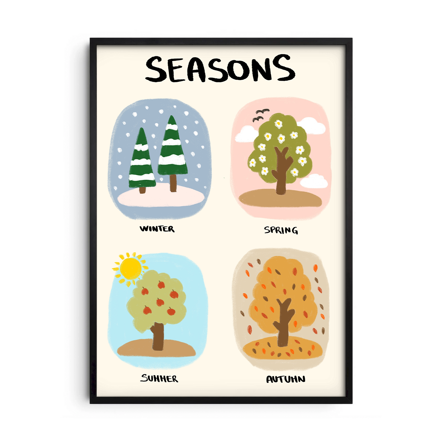 Four Seasons Educational — Premium Framed Wall Art by Art Edges