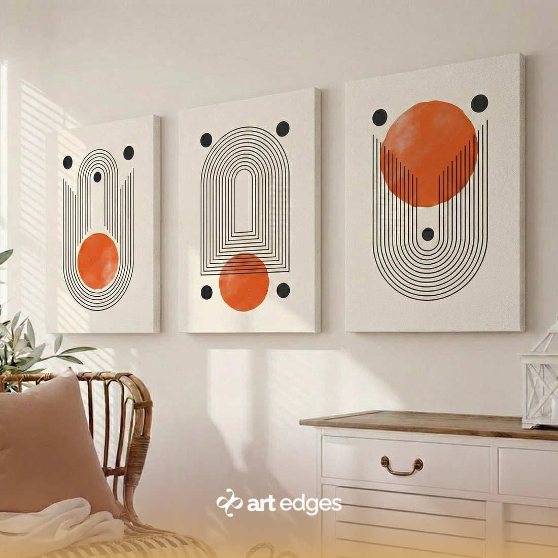 Century Modern Boho Wall Art — Premium Framed Wall Art by Art Edges