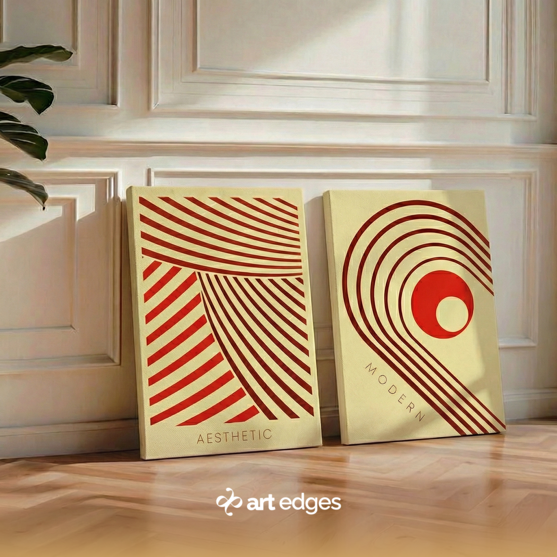 Arches, Sun & Geometric Shapes — Premium Framed Wall Art by Art Edges