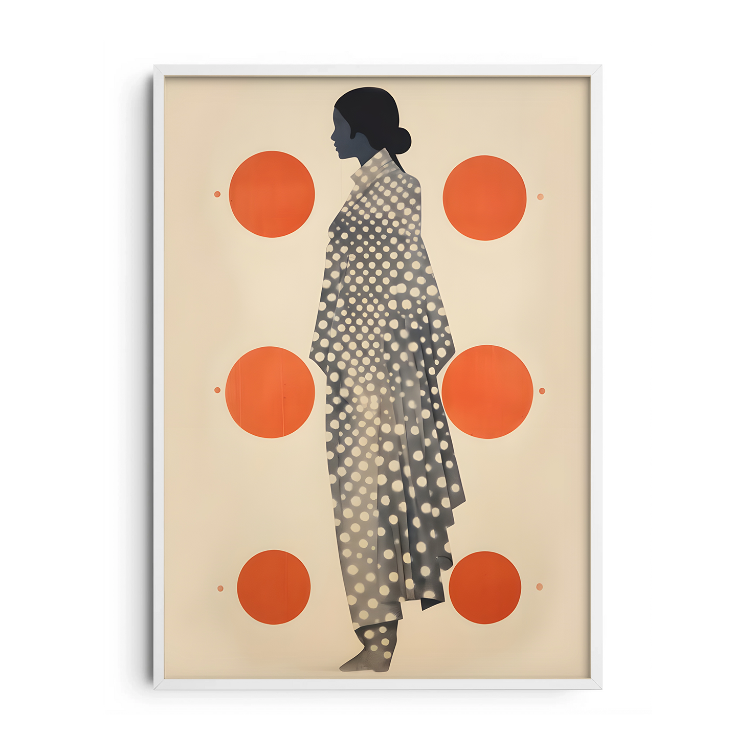 Japanese Inspired Silhouette — Premium Framed Wall Art by Art Edges