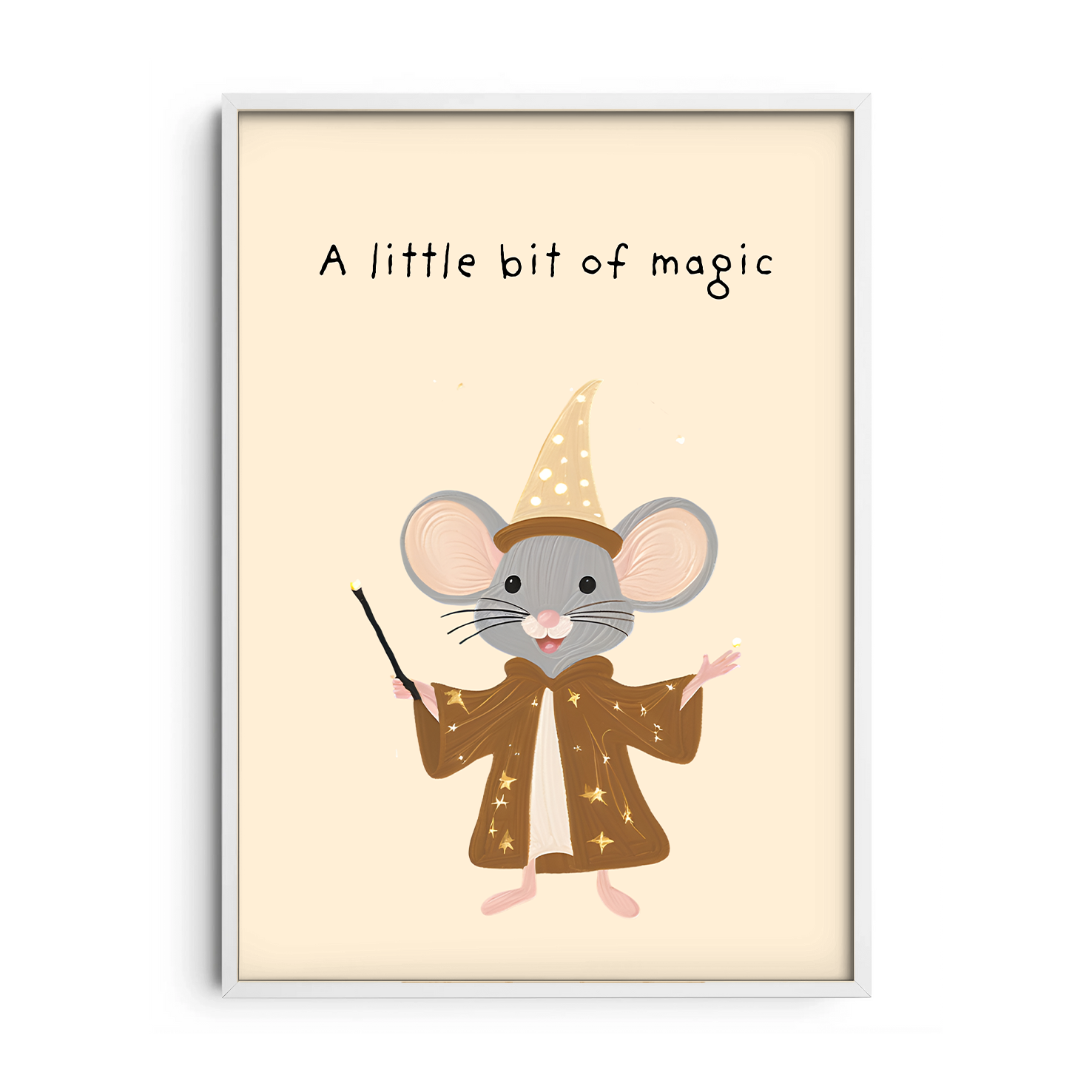 Magical Little Mouse — Premium Framed Wall Art by Art Edges
