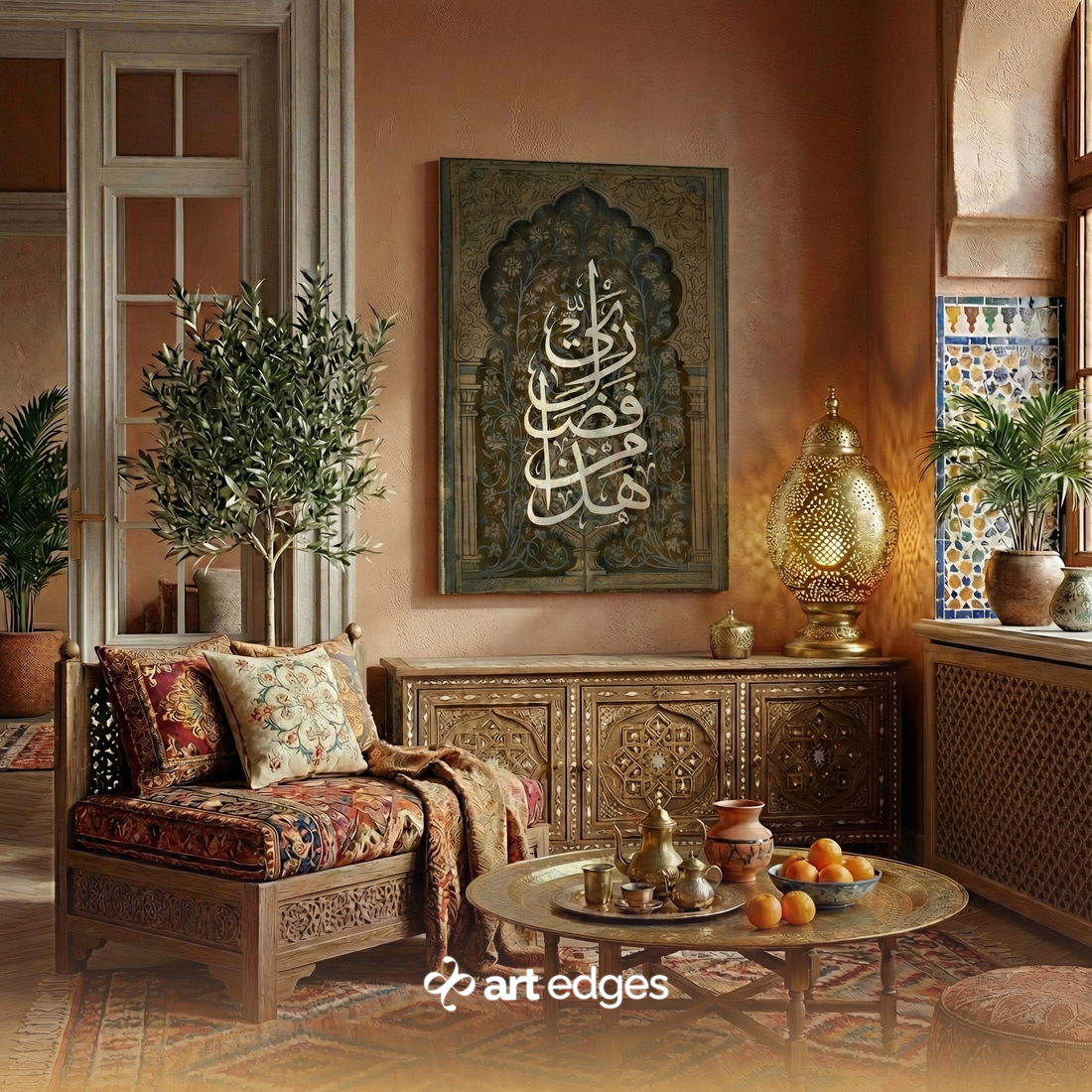 Hatha Min Fadli Rabbi — Premium Framed Wall Art by Art Edges