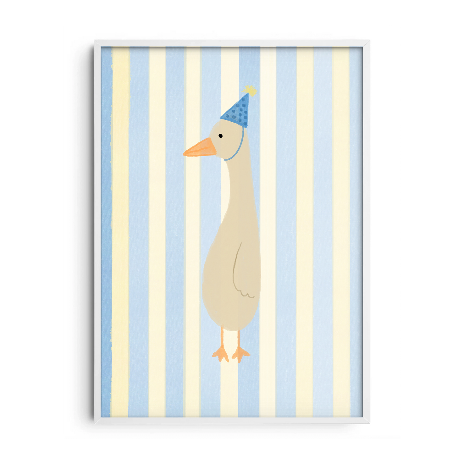 Party Goose Striped — Premium Framed Wall Art by Art Edges