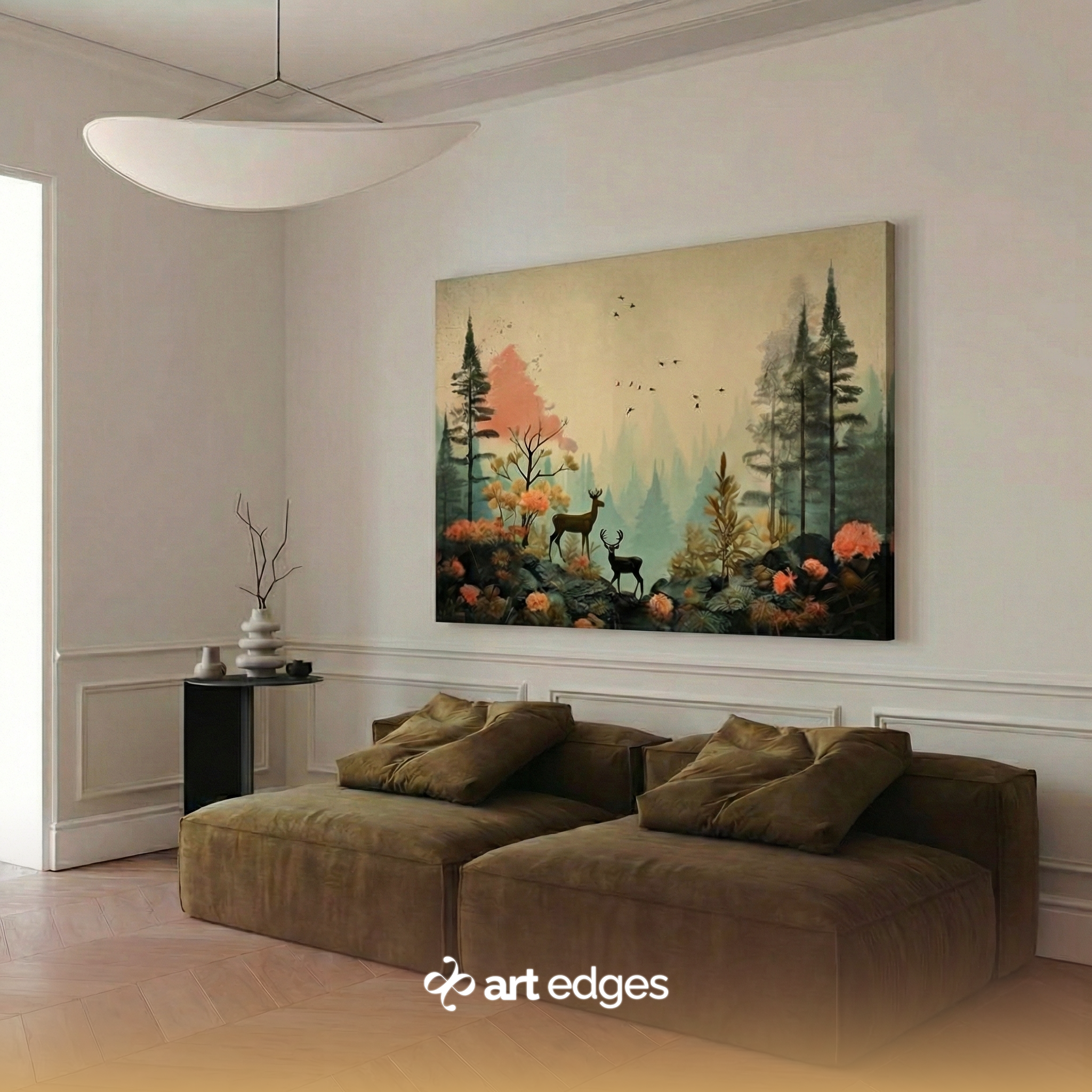 Mystical Nature Oil Painting Style — Premium Framed Wall Art by Art Edges