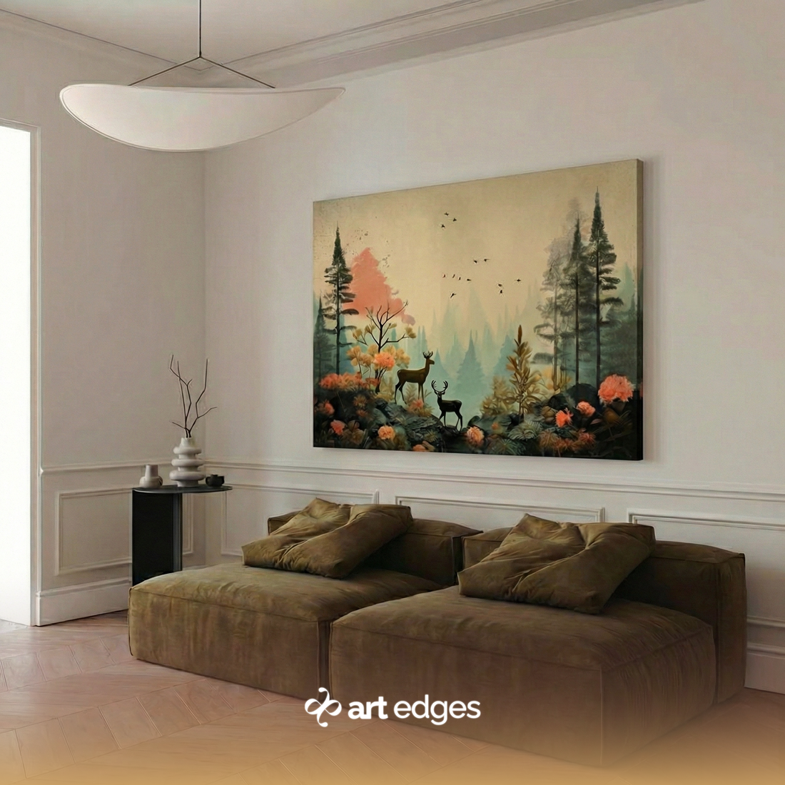 Mystical Nature Oil Painting Style — Premium Framed Wall Art by Art Edges