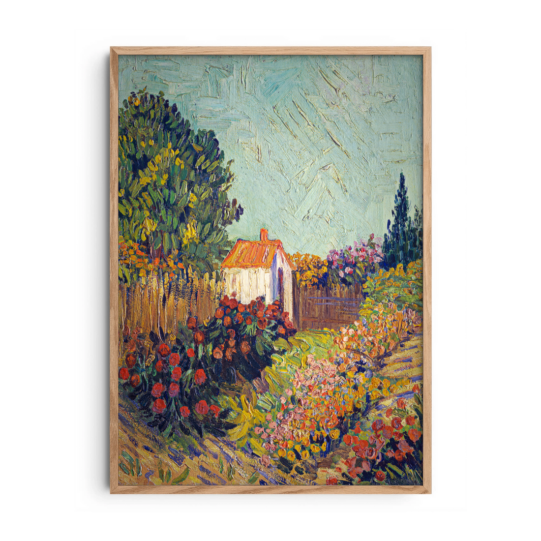 Impressionist Village Landscape — Premium Framed Wall Art by Art Edges