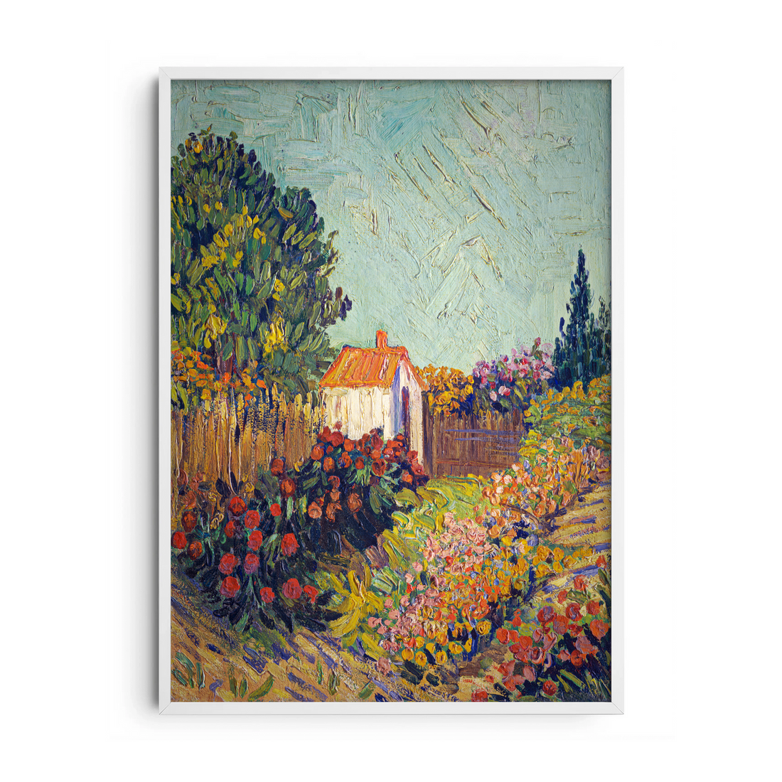 Impressionist Village Landscape — Premium Framed Wall Art by Art Edges