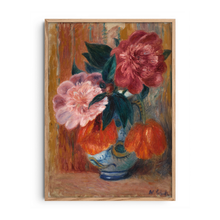 Pink Peonies Bouquet — Premium Framed Wall Art by Art Edges