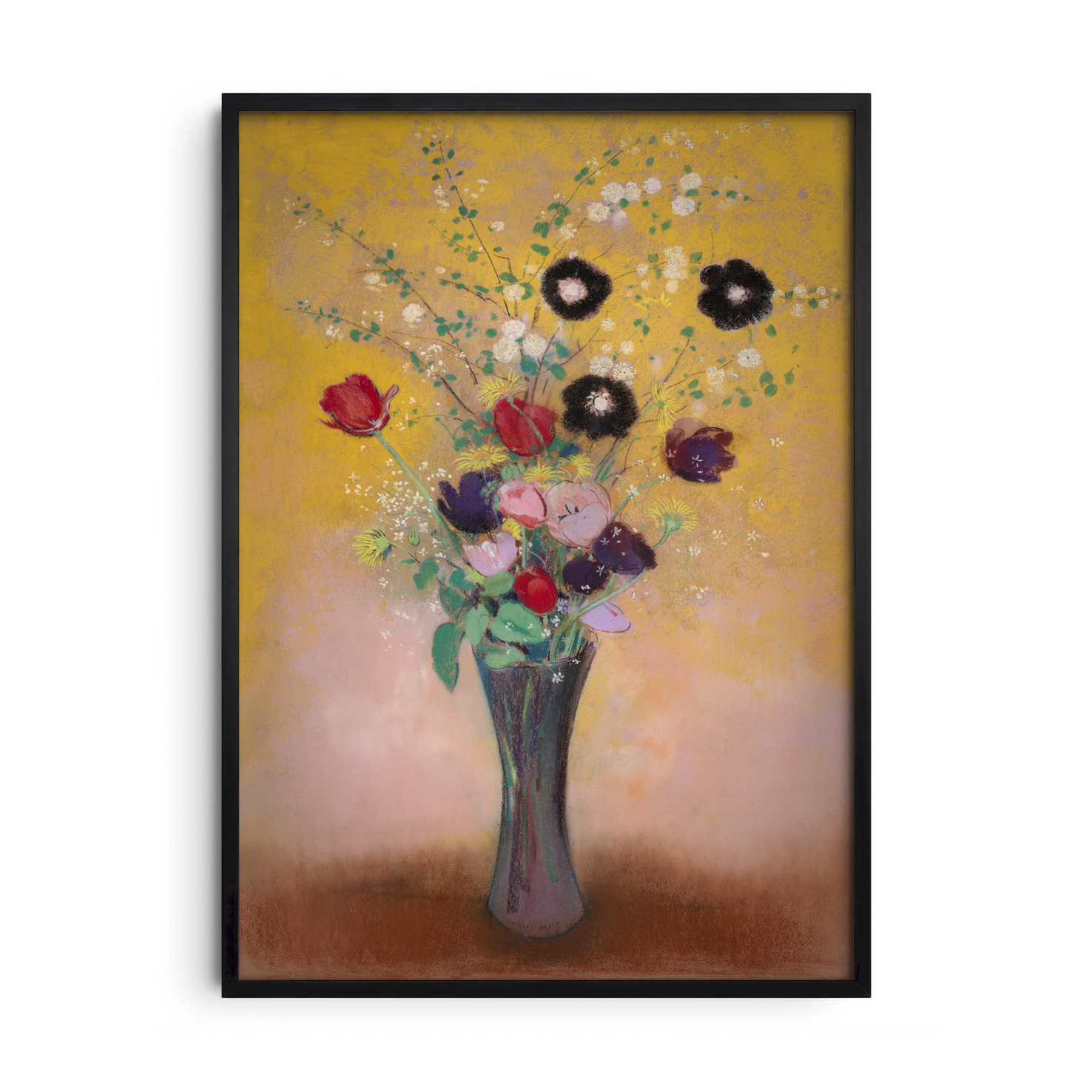 Wildflower Garden Bouquet — Premium Framed Wall Art by Art Edges