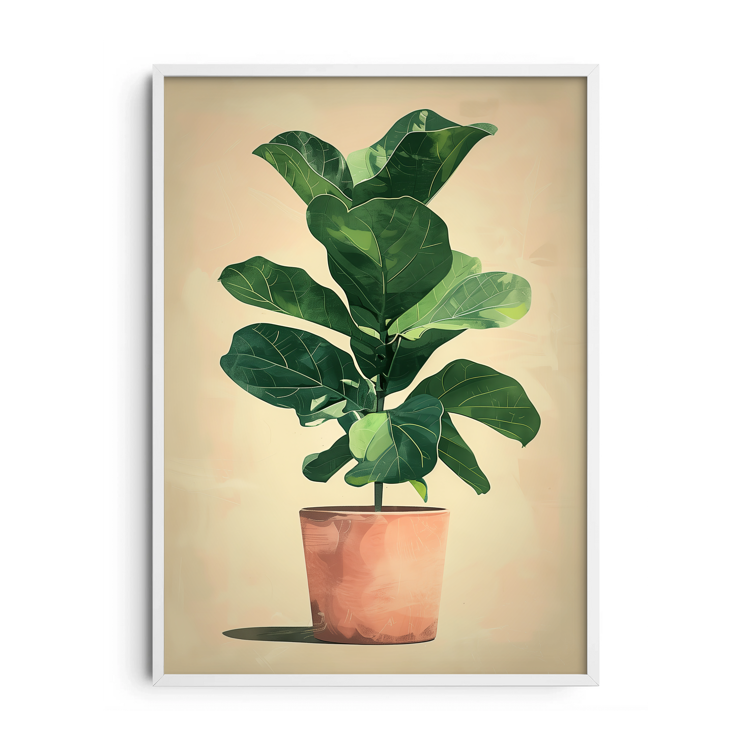 Fiddle Leaf Fig Plant — Premium Framed Wall Art by Art Edges