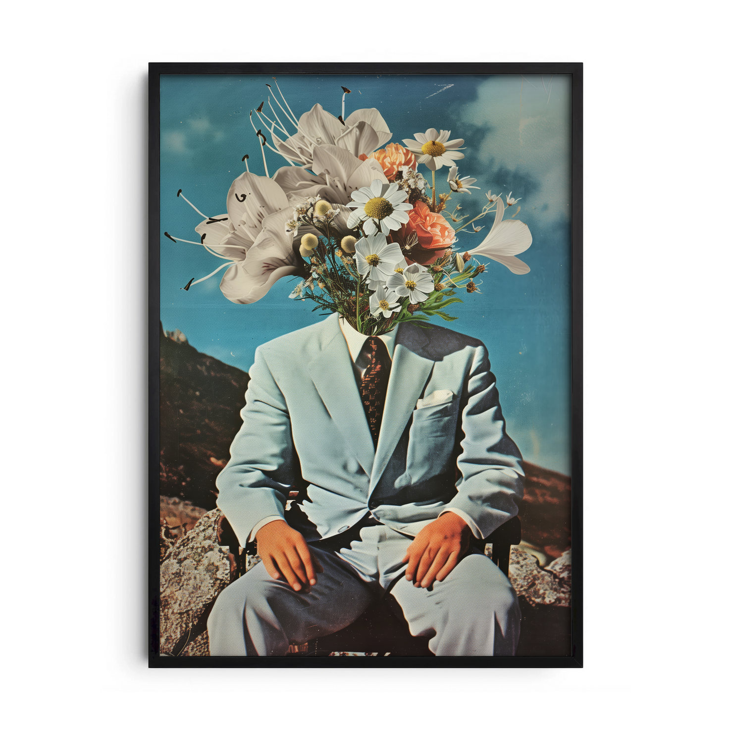 The Gentleman in Bloom — Premium Framed Wall Art by Art Edges