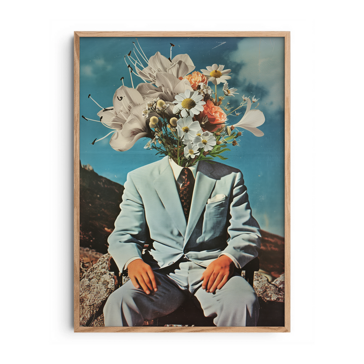 The Gentleman in Bloom — Premium Framed Wall Art by Art Edges