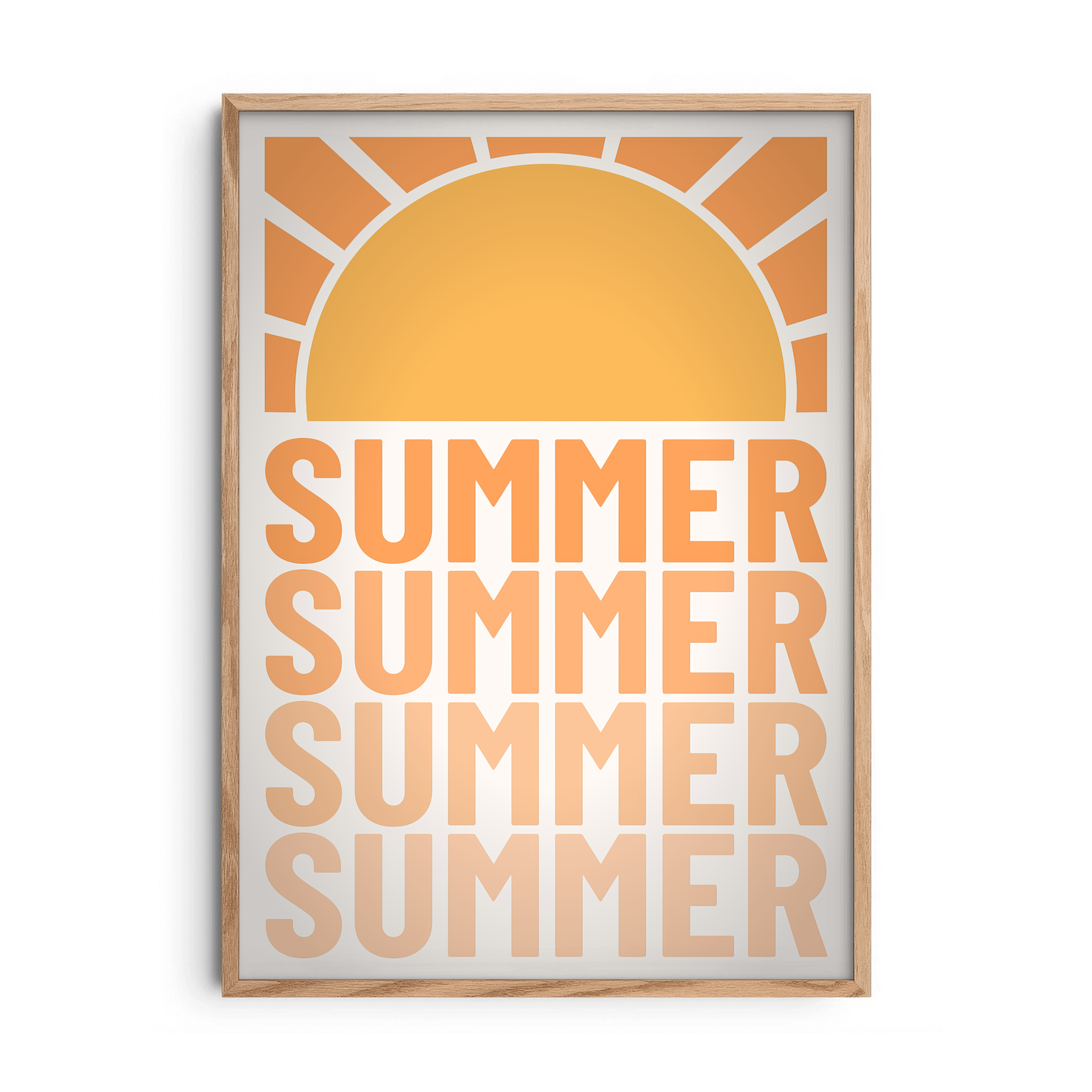 Summer Sunshine — Premium Framed Wall Art by Art Edges