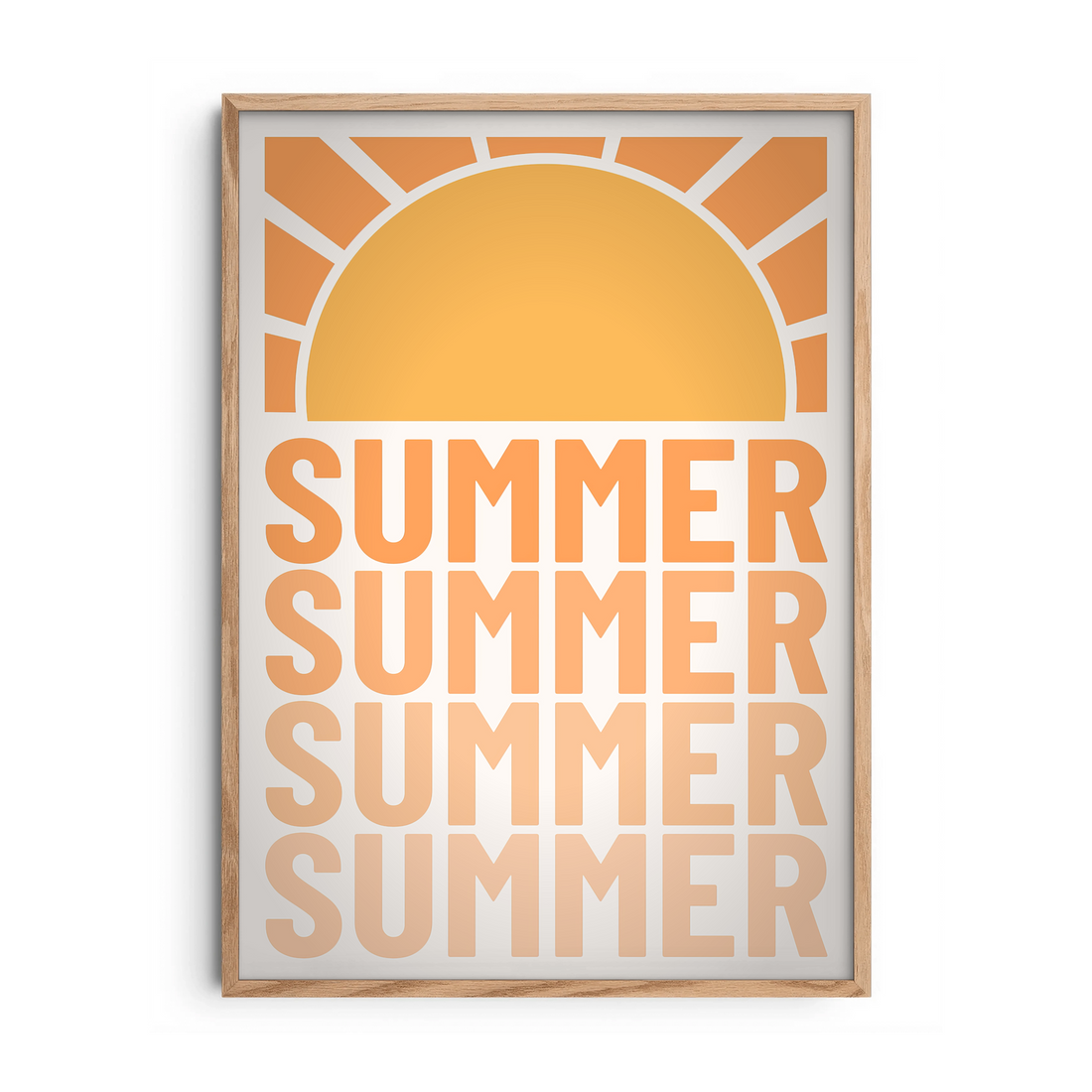 Summer Sunshine — Premium Framed Wall Art by Art Edges