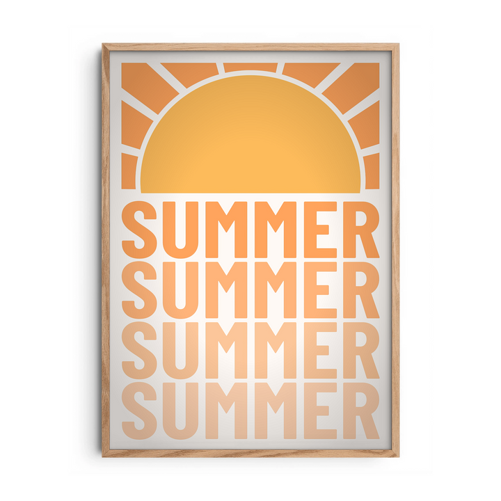 Summer Sunshine — Premium Framed Wall Art by Art Edges