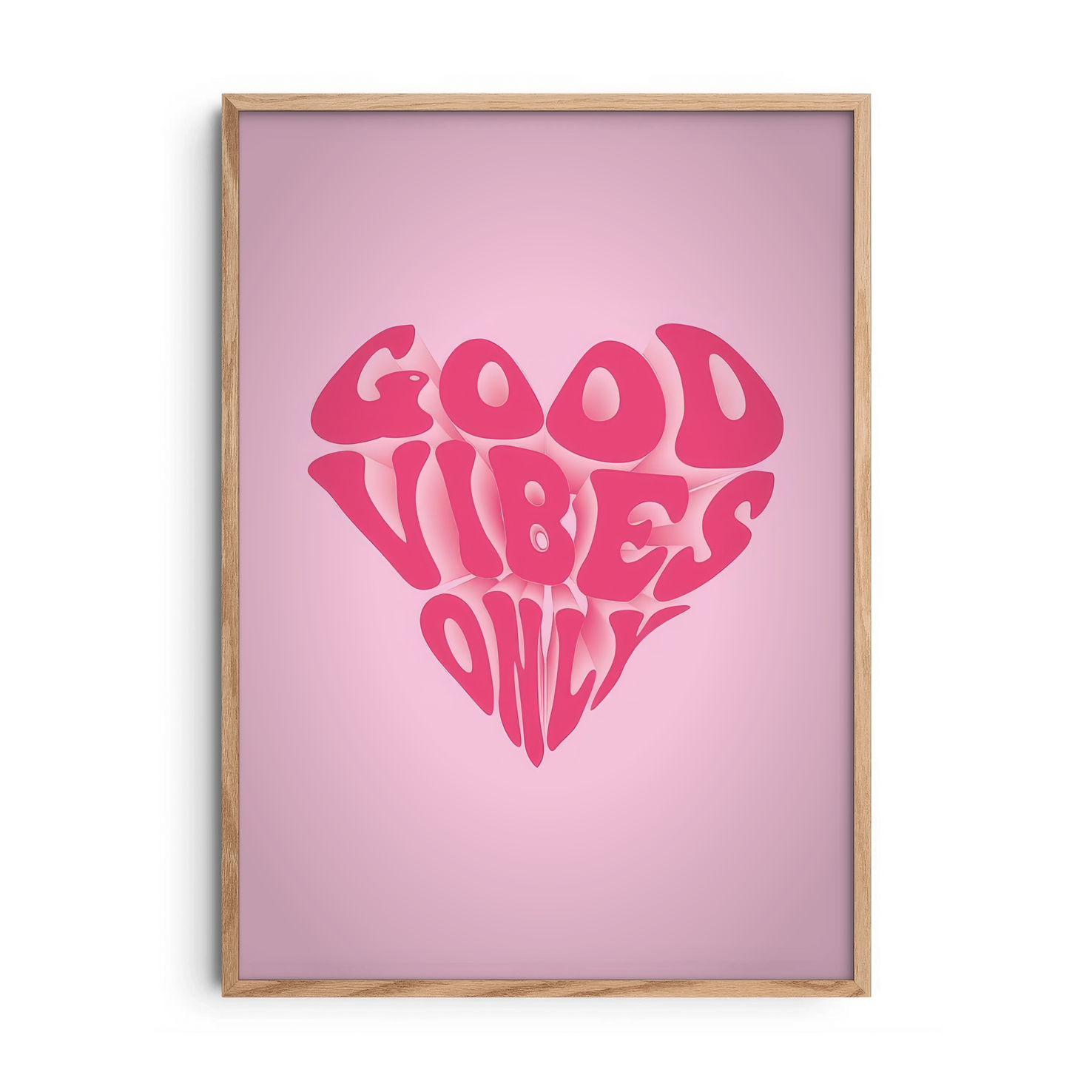 Good Vibes Only — Premium Framed Wall Art by Art Edges