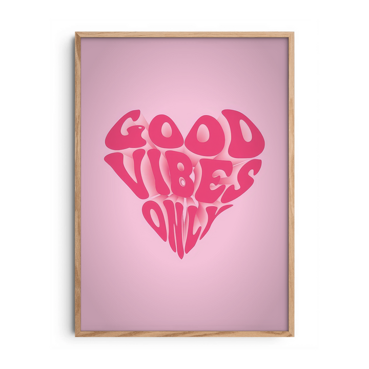 Good Vibes Only — Premium Framed Wall Art by Art Edges
