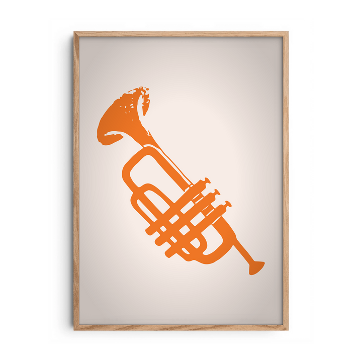 Jazz Trumpet — Premium Framed Wall Art by Art Edges