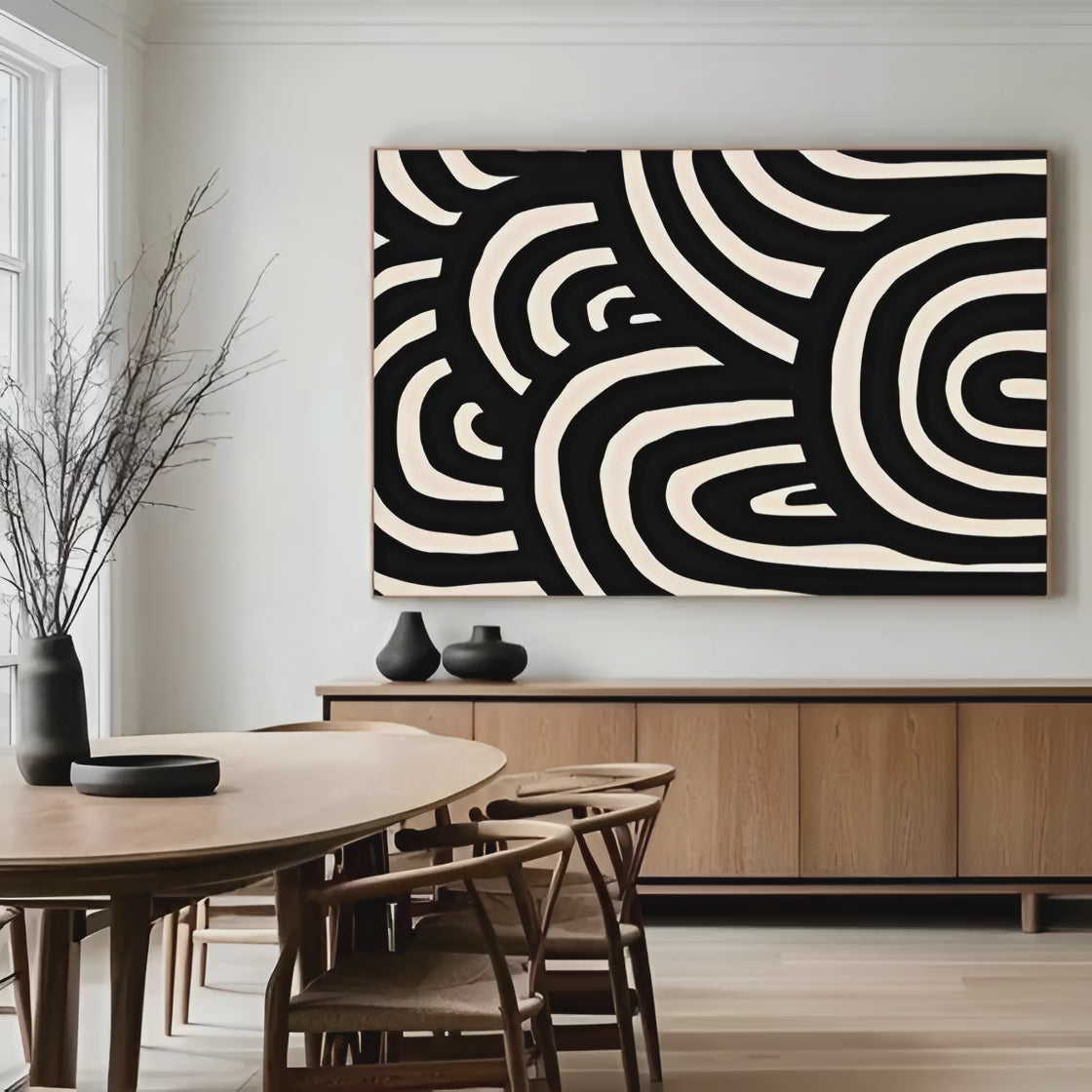 Modern Minimalist Abstract Curves