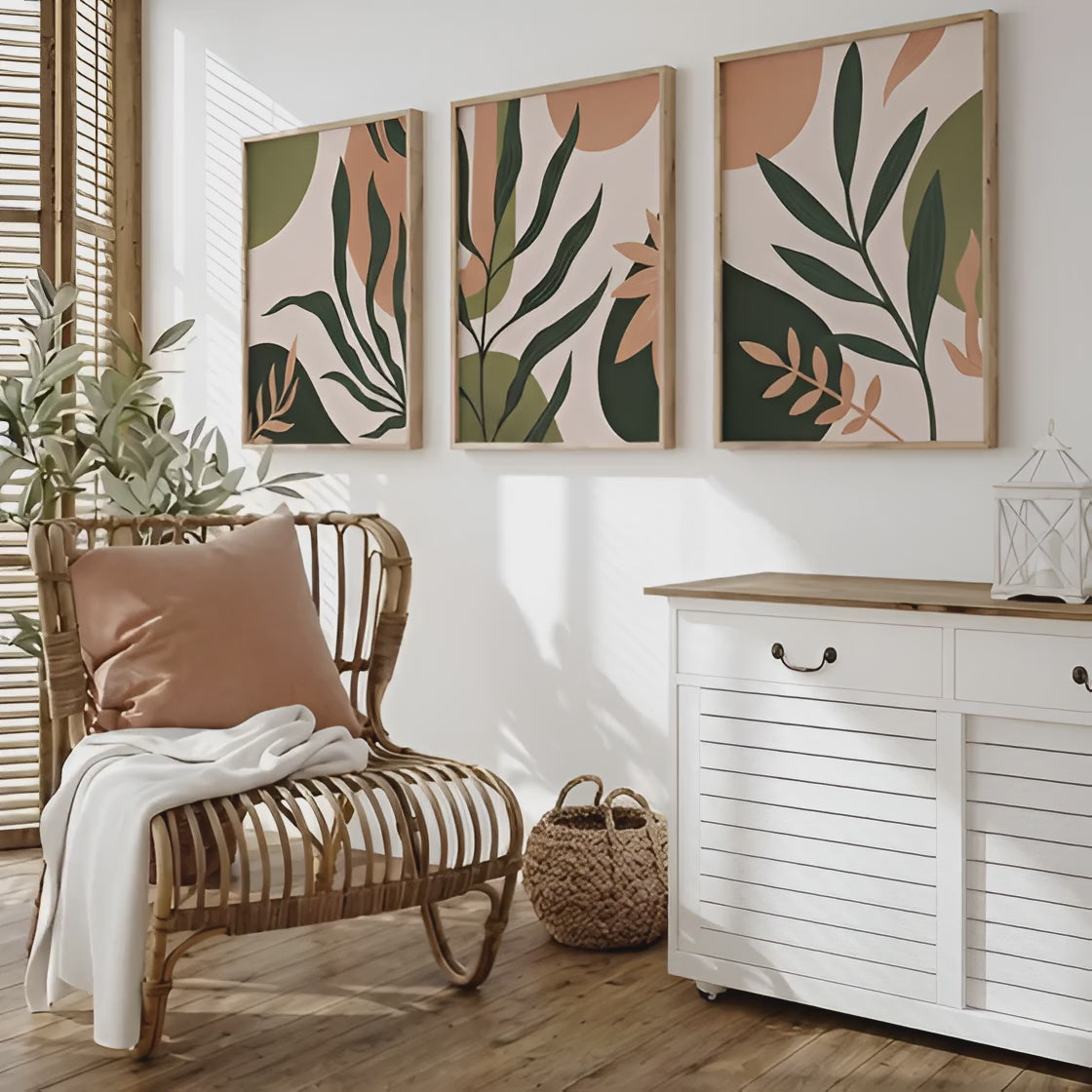 Lush Greenery & Soft Peach