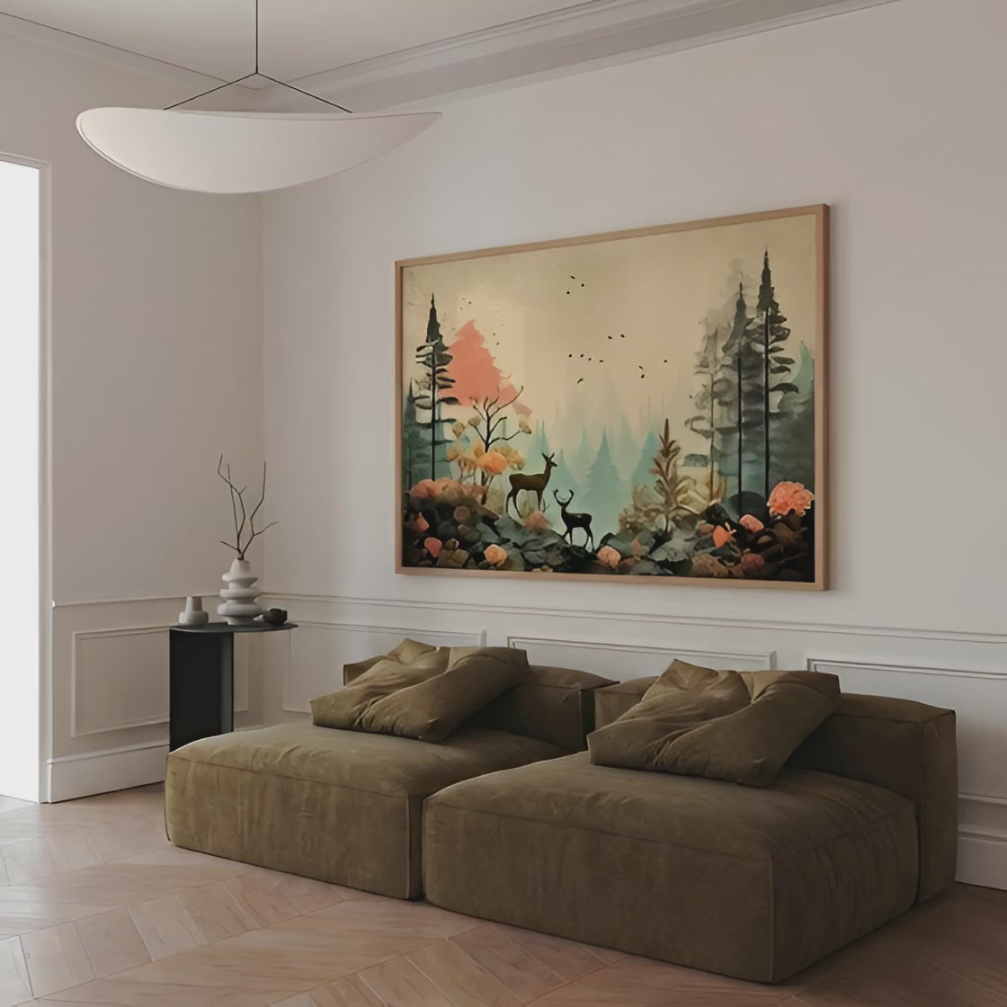 Mystical Nature Oil Painting Style